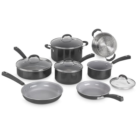 Add 2 to Your Cart!           Cuisinart 11-Piece Nonstick Cookware Set, Black
