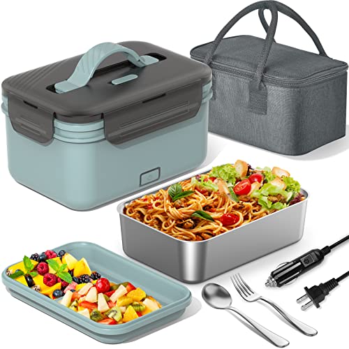 1.8L Electric Heated Lunch Box Portable Food Warmer
