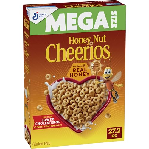 Mega Size, 27.2 oz Cheerios Honey Nut Heart Healthy Cereal