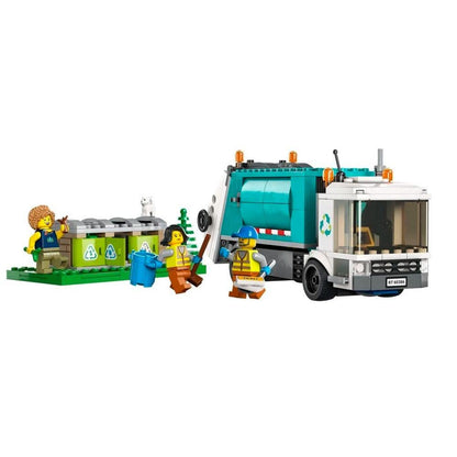 LEGO City Recycling Truck, Toy Vehicle Set with 3 Sorting Bins, Gift Idea for Kids 5 Plus Years Old, Educational Sustainable Living Series, 60386