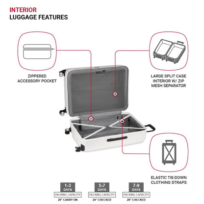 3-Piece SwissGear Expandable Spinner Luggage Set