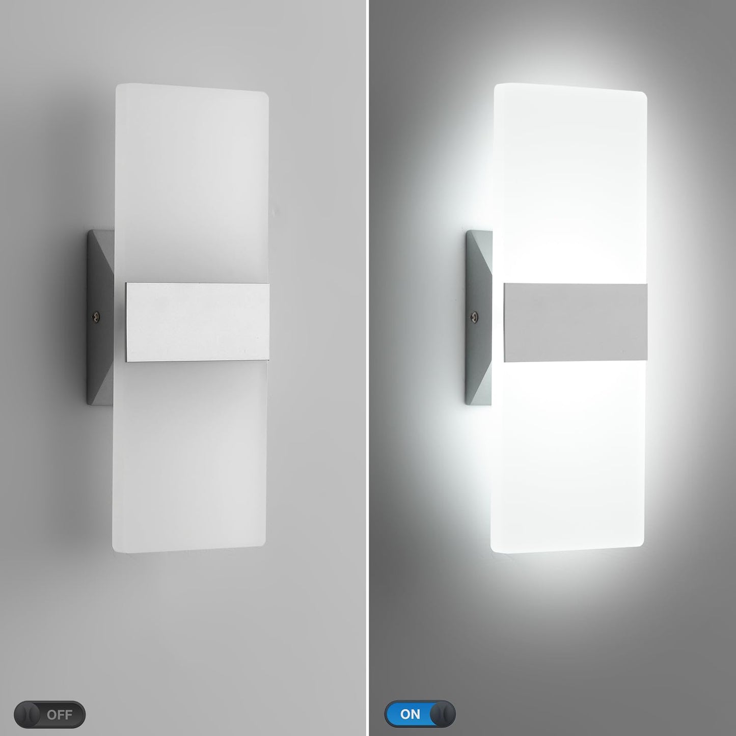 ZitoStory Modern Wall Sconces - 2 Pack