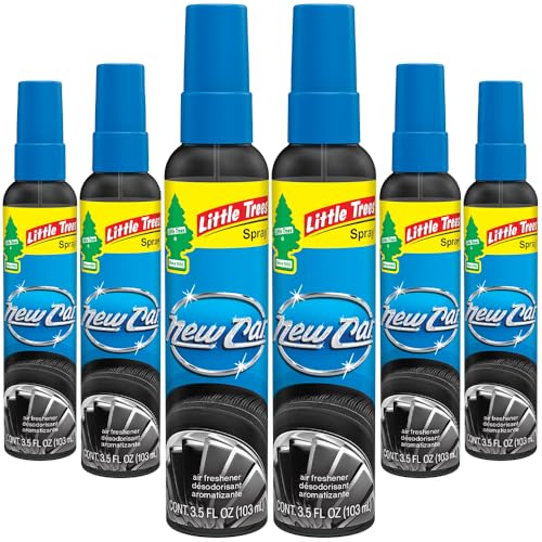 6 Pack LITTLE TREES New Car Scent Spray Air Fresheners