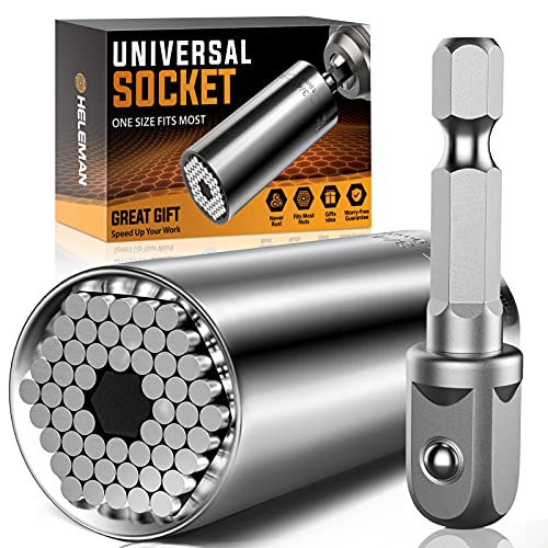 Universal Socket Tool Set with Drill Adapter 7-19mm