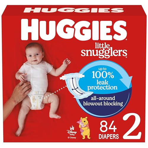 84 Count Huggies Little Snugglers Baby Diapers