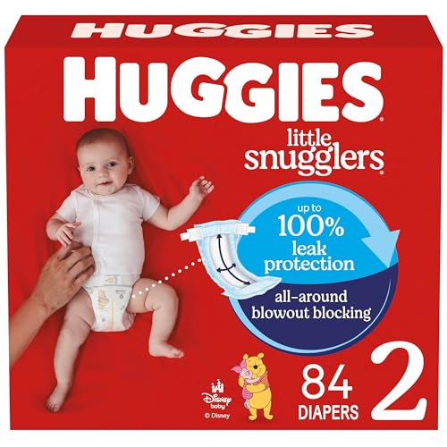 84 Count HUGGIES Little Snugglers Baby Diapers