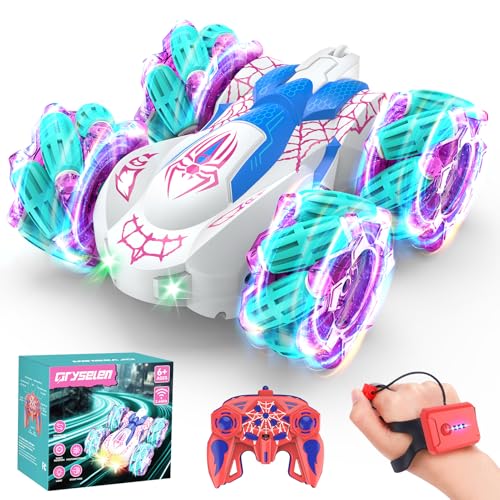 Remote Control 4WD Stunt Car with LED Lights
