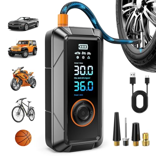 Cordless 150 PSI Portable Tire Inflator Air Compressor