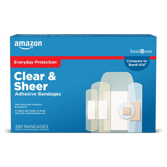 Amazon Basic Care Adhesive Bandages Variety Pack