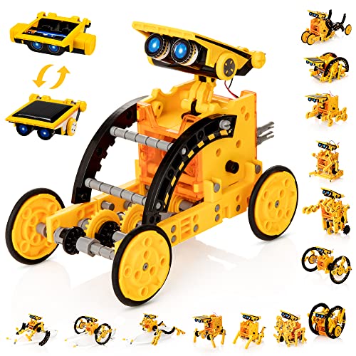 14-in-1 Solar Powered STEM Robot Building Kit