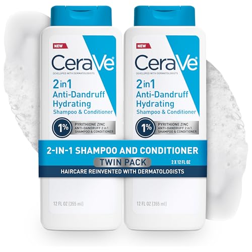 2 Pack CeraVe Anti-Dandruff Shampoo and Conditioner