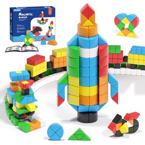 84 Piece Magnetic Building Blocks STEM Toy Set
