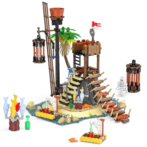 482 Piece Pirate Watchtower Building Block Set
