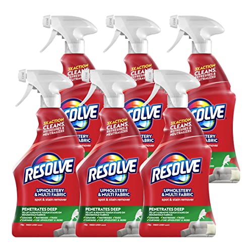 6 Pack Resolve Multi-Fabric Upholstery Stain Remover 22oz