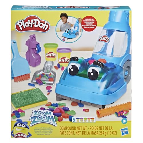 Play-Doh Vacuum Cleaner Toy Set with 5 Cans