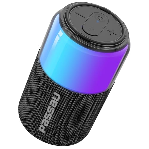 Passau Bluetooth Speaker with LED Lights, 15W Portable