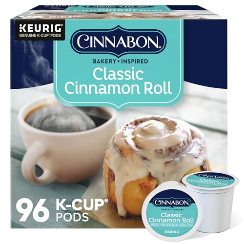 96 Count Cinnabon Cinnamon Roll K-Cup Coffee Pods