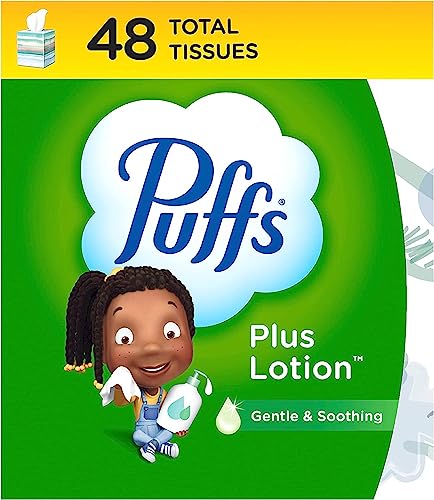 ADD 2 TO YOUR CART ❗ Puffs Plus Lotion Facial Tissue, 2 Cube Boxes, 48 Tissues Per Box