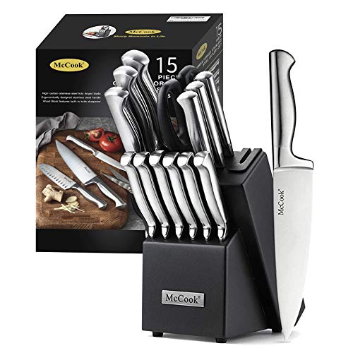 McCook German Stainless Steel Knife Block Set