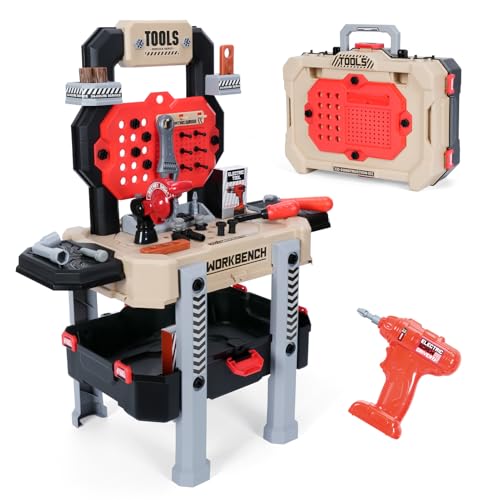 Kids Tool Bench Set with Electric Drill Toy