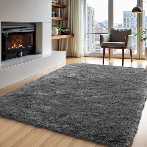 4x6 Fluffy Shag Area Rug Soft Plush Carpet