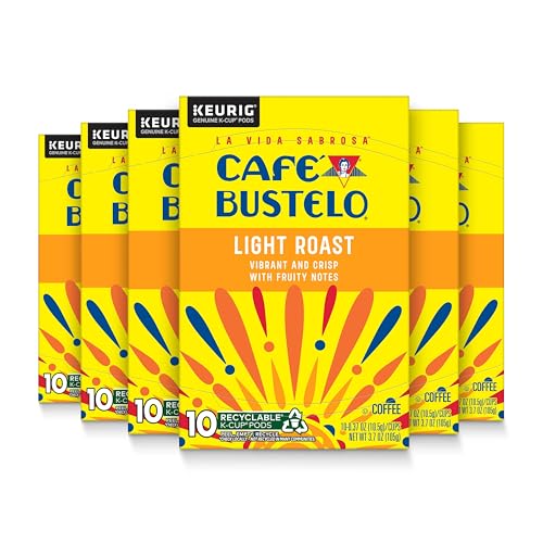 6 Pack Café Bustelo Light Roast Coffee K-Cups 60 Ct (OU)