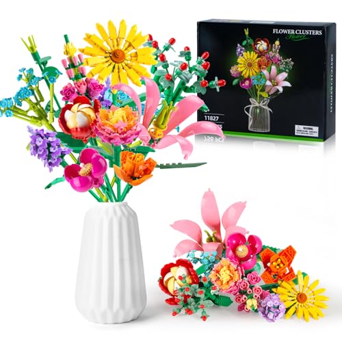 756 Piece Flower Bouquet Building Block Set