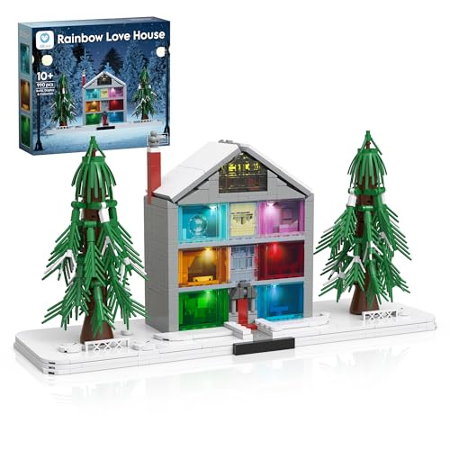 990 Piece Lover House Building Set with LED Lights