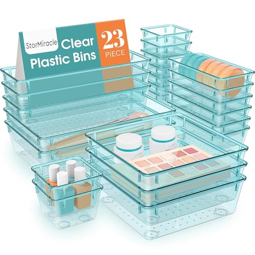 23 Piece Drawer Organizer Tray Set