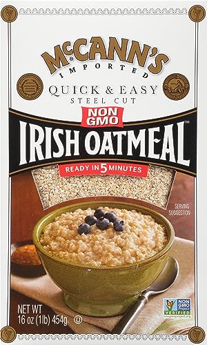 12 Pack McCann's Irish Steel Cut Oatmeal 16oz