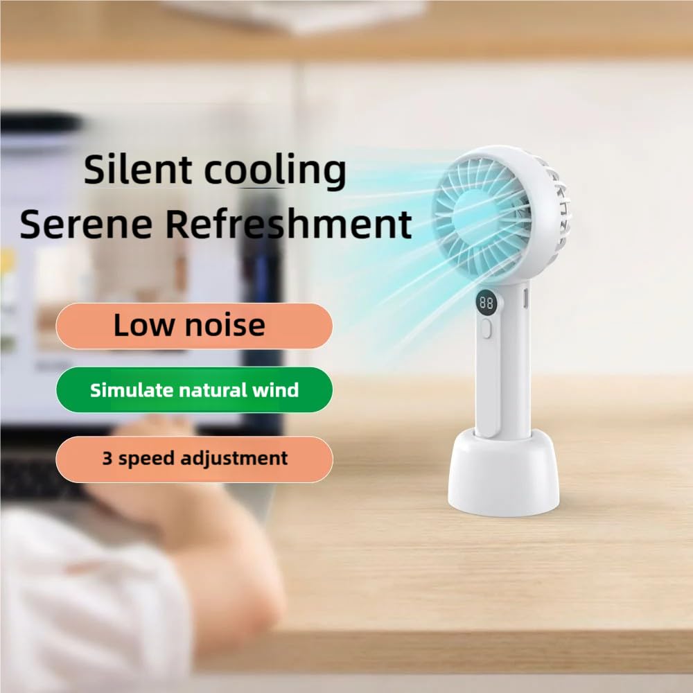 Portable Handheld Fan with 2000mAh Battery