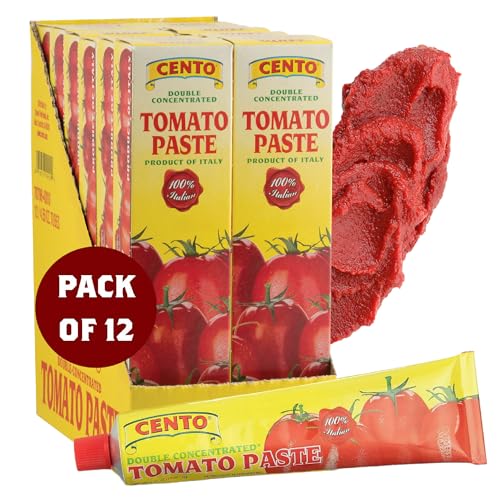 12 Pack Cento Double Concentrated Tomato Paste Tubes