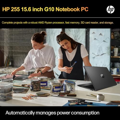 HP Newest 255 G10 Laptop for Home or Work, 16GB RAM, 1TB SSD, 15.6" Full HD, Ryzen 3 7330U (Beat Intel i5-1135G7), Ethernet Port, HDMI, USB-C, Windows 11 Pro, Business and Fun Ready (2024)