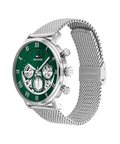 Tommy Hilfiger Men's Quartz Multi-Function Watch with Green Dial (Model: 1710567)