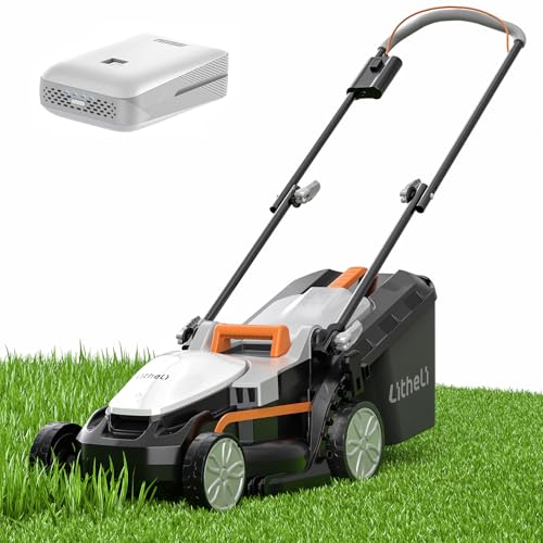 13 Inch Cordless Electric Lawn Mower, 20V Battery
