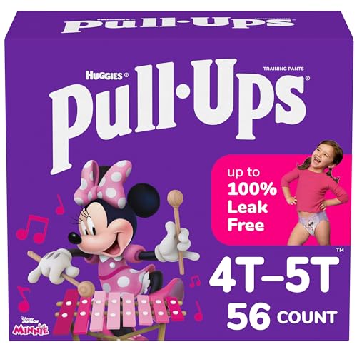 56 Count Pull-Ups Girls' Potty Training Pants, Size 4T-5T