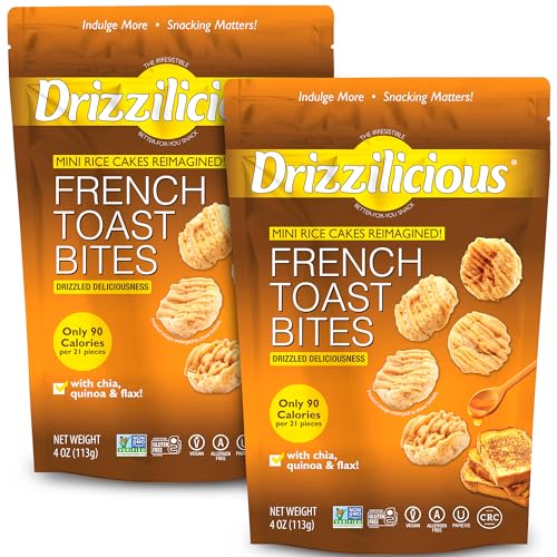 2 Pack Drizzilicious French Toast Mini Rice Cakes