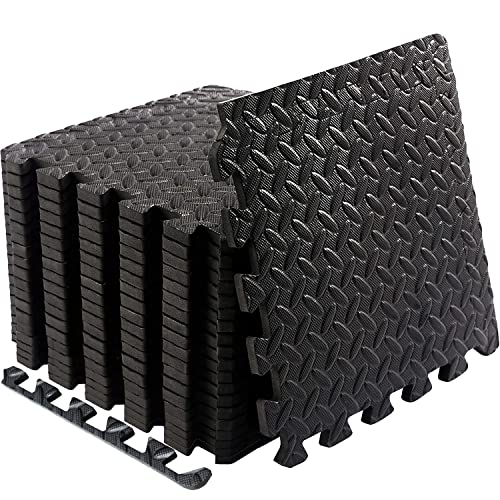 20 Sq.Ft Interlocking Foam Gym Floor Mat Tiles