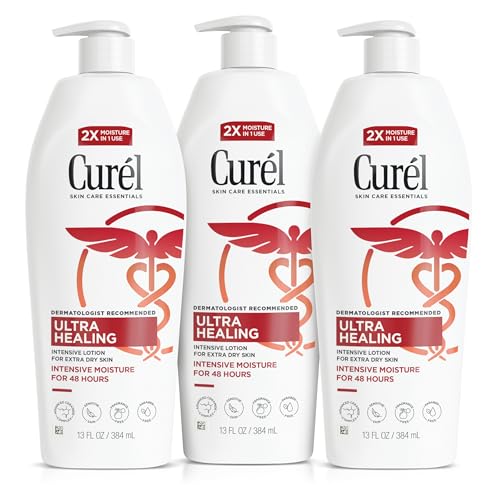 3 Pack Curel Ultra Healing Fragrance-Free Lotion 13 oz