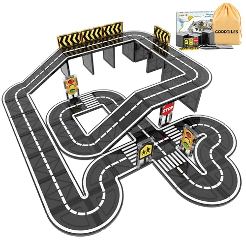 Magnetic Tiles Road Expansion Set, STEM Building Blocks