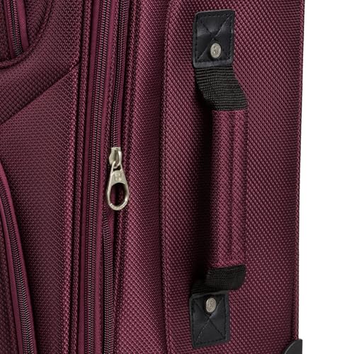 SwissGear Expandable 21-Inch Carry-On Luggage, Merlot