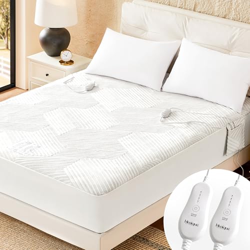 Queen Dual Control Electric Heated Mattress Pad
