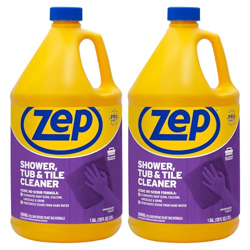 2 Pack Zep Shower Tub and Tile Cleaner Gallon