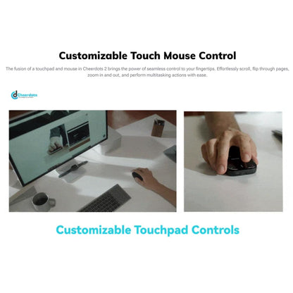 AI Mouse with Voice Recorder & Smart Control Features