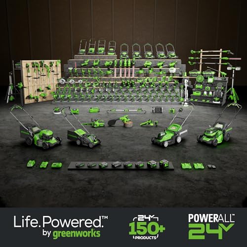 Greenworks 24V Brushless Cordless Drill Kit, 310 in./lbs, 18+1 Position Clutch, 1/2 '' Keyless Chuck, Variable Speed, (2)2Ah Batteries with 2A Fast Charger, LED Light with Tool Bag