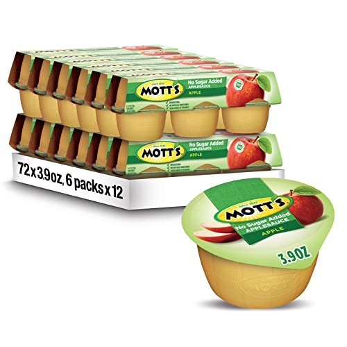 72 Count Mott's No Sugar Added Applesauce Cups (OK)