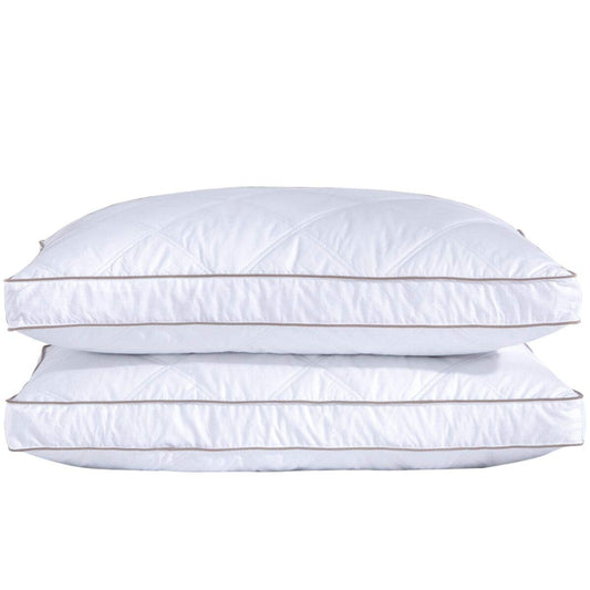 puredown Goose Down Gusseted Bed Pillows Set