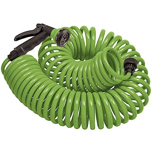 Orbit 50-Foot Coil Garden Hose with Nozzle