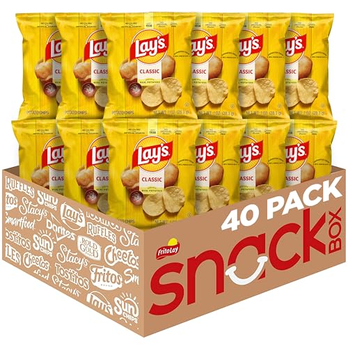 40 Pack Lay's Classic Potato Chips 1 Ounce