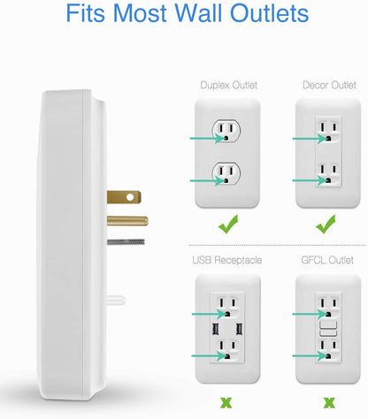KMC 6-Outlet Surge Protector with USB Ports